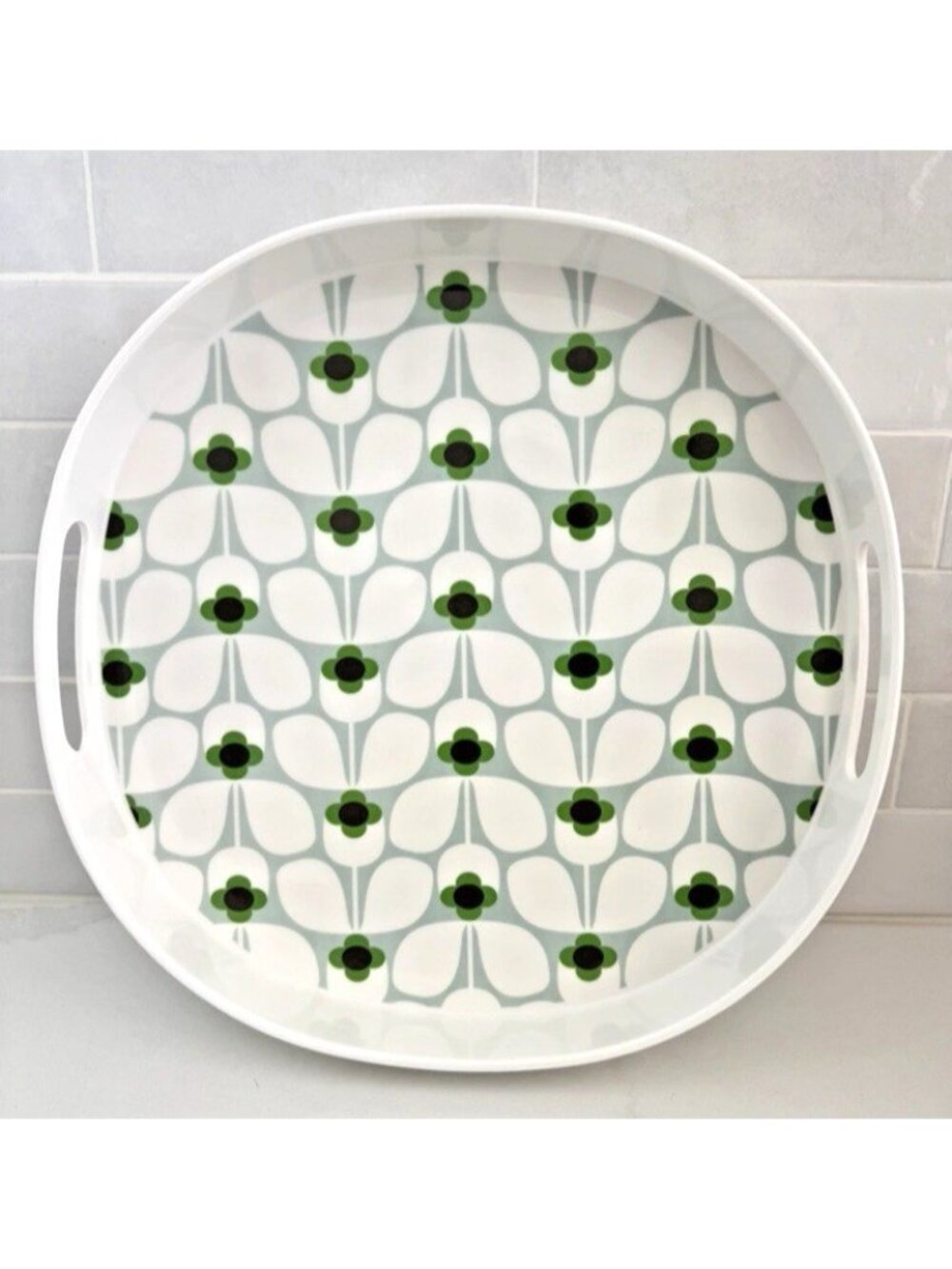 NWT Orla Kiely Round Melamine Serving Tray